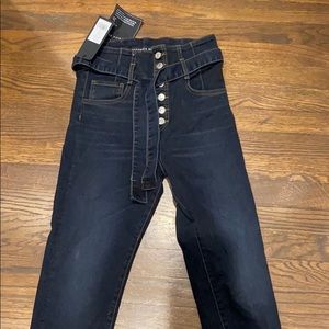 Veronica Beard Keith Corset Waist Skinny Jeans